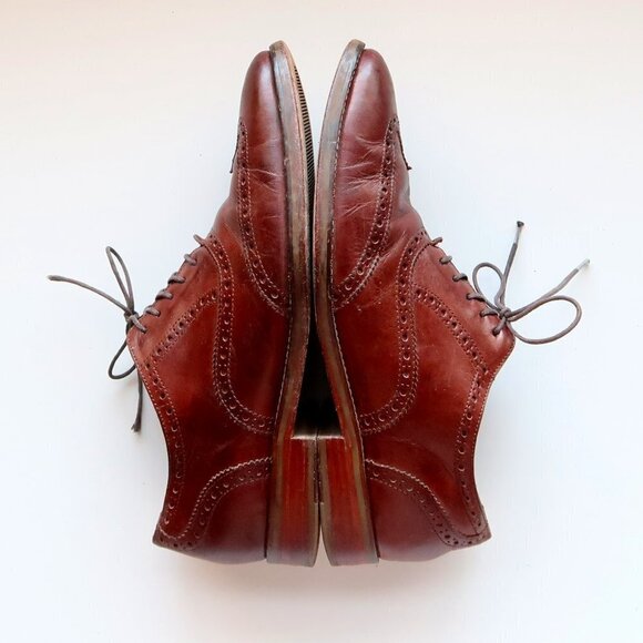 Cole Haan Men\'s Brown Leather Classic Wingtip Oxford Lace Up Shoes Size 9 main image 14